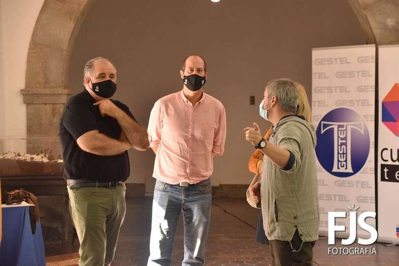 El concejal Juan Martel y el gerente de Gestel, José Suárez/Francisco Javier Santana.